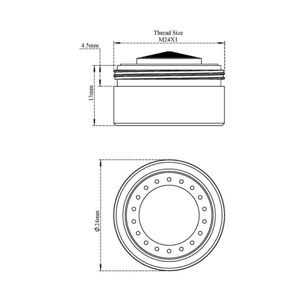 Aerator Cross Mesh Flow