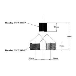 Wall Mixer Legs-Pair