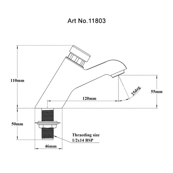 Pillar Cock Tap with Auto Closing system