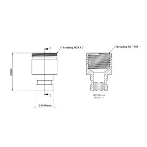 Washing Machine Nozzle with Aerator Thread