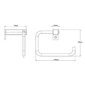 Toilet Paper Holder-Square