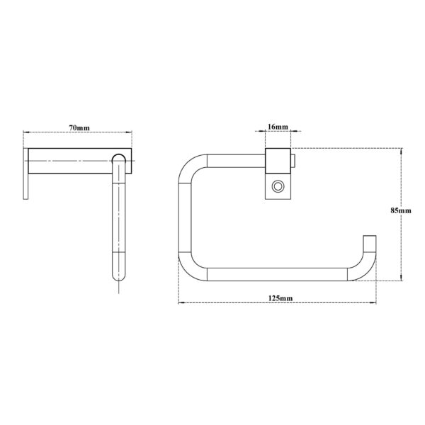 Toilet Paper Holder-Square