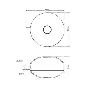 PVC Flat Float Ball White First Grade