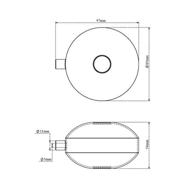 PVC Flat Float Ball White First Grade