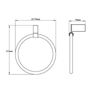 Towel Ring Round-Edge