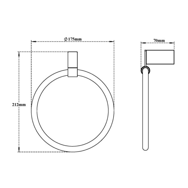 Towel Ring Round-Edge