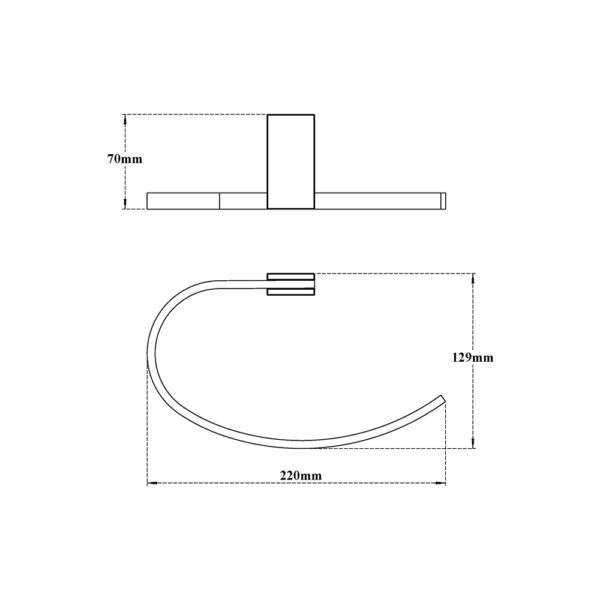 Towel Ring-Rectangular