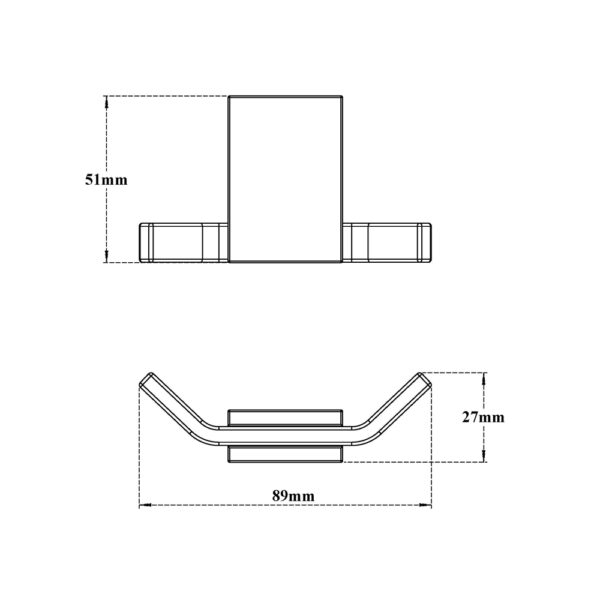 Robe Hook-Rectangular