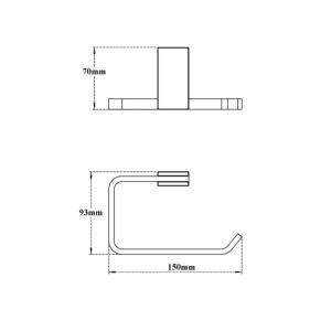 Toilet Paper Holder-Rectangular