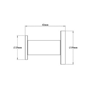 Robe Hook Single H2O