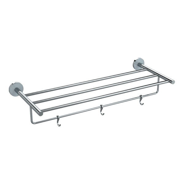 Towel Rack with Rail & Hooks H2O