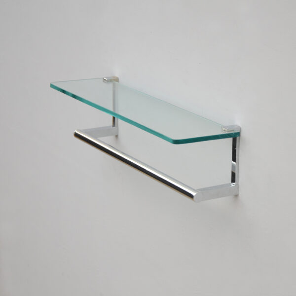 Glass Shelf with Lower Rail-Rectound