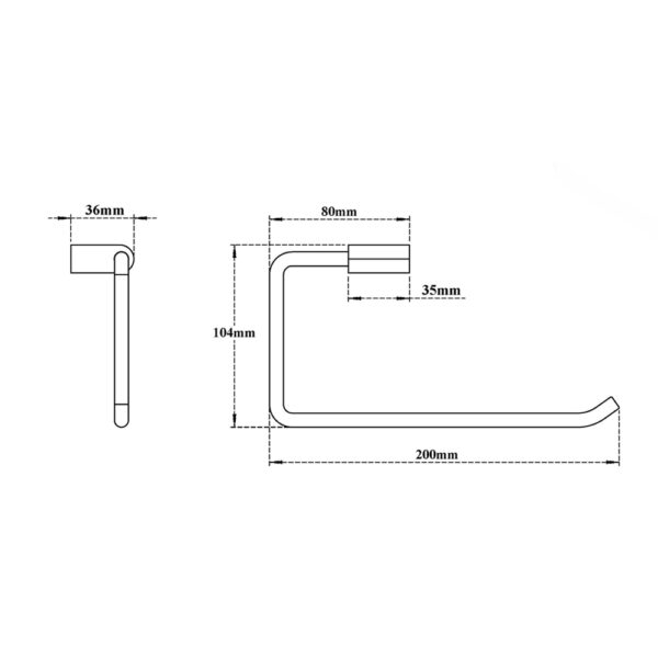 Towel Ring – Open-Subtle