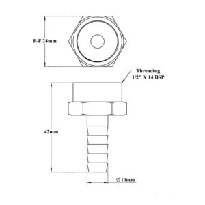 Nozzle for Gas Geysers Inner End