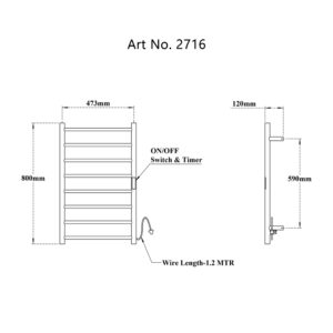 Electric Heated Towel Rail Rack