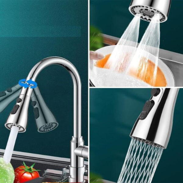 Multi flow Swivel Spray-Head for Kitchen Tap