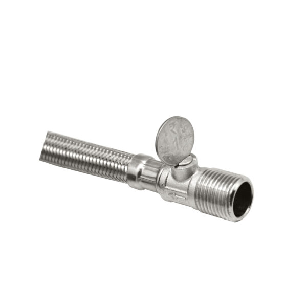 Connection Pipe with Valve – SS 304