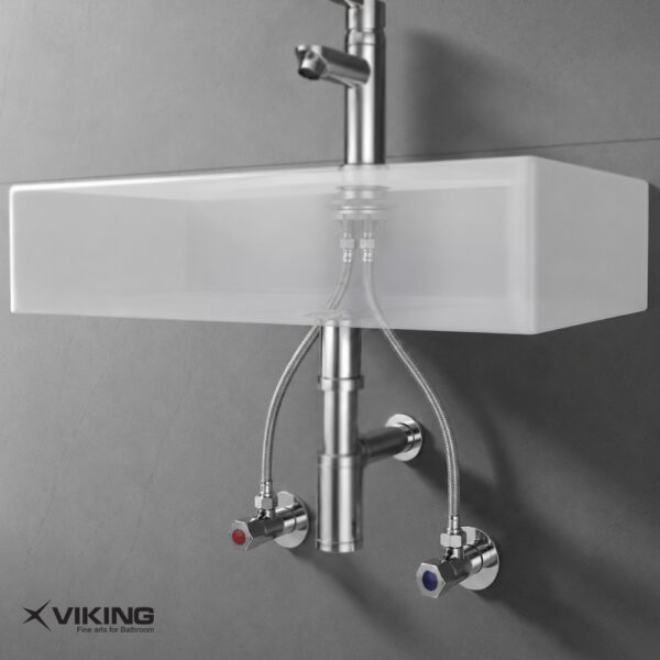 Connection Pipe Threaded Italia for Basin Mixer – SS 304 (Pair)