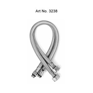 Connection Pipe Threaded Italia for Basin Mixer – SS 304 (Pair)