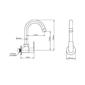 Sink Tap Wall Mounted