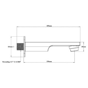 Spout with Flange