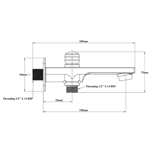 Spout with Diverter Button