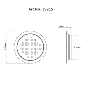 Drain Flat Round