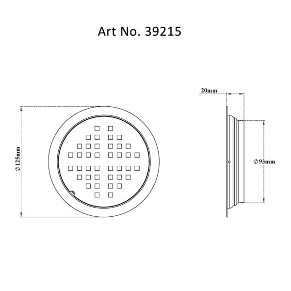 Drain Flat Round