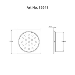 Drain Flat with Frame