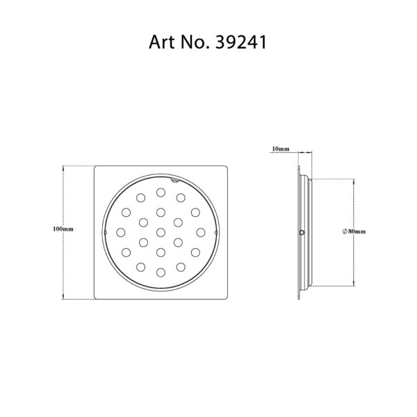 Drain Flat with Frame