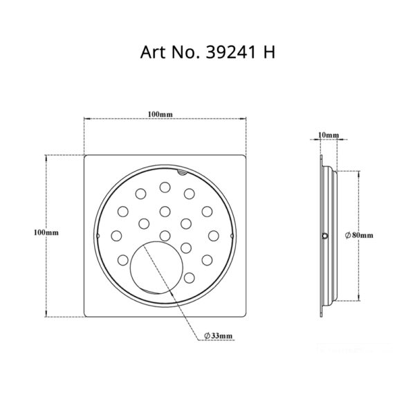 Drain Flat with Frame