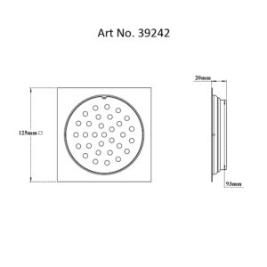 Drain Flat with Frame