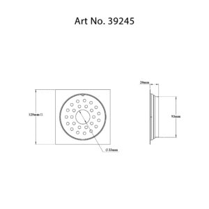 Drain Flat with Frame