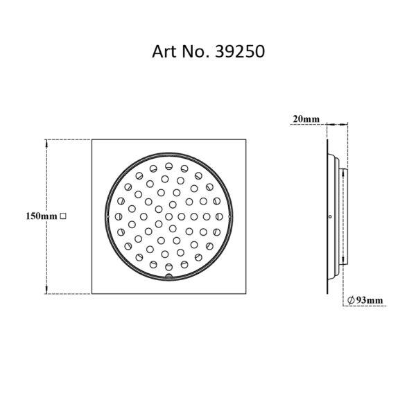 Drain Flat with Frame