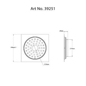 Drain Flat with Frame