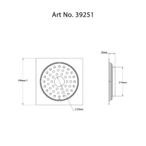 Drain Flat with Frame