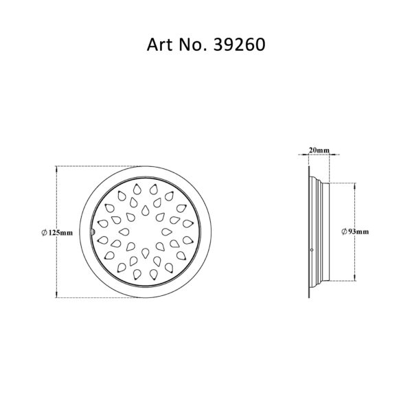 Drain Flat Round