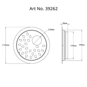 Drain Flat Round