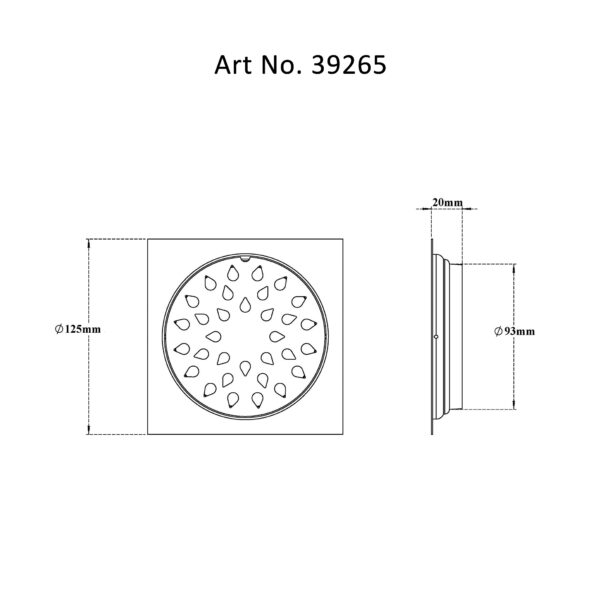 Drain Flat Square