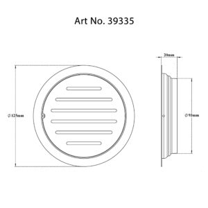 Drain Flat Round – Slotted