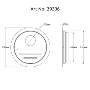 Drain Flat Round – Slotted