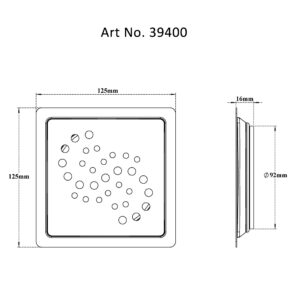 Drain Flat Square