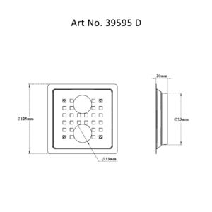 Drain Flat Square