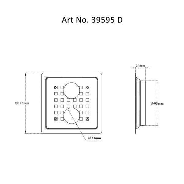 Drain Flat Square