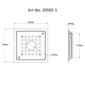 Drain Flat Square