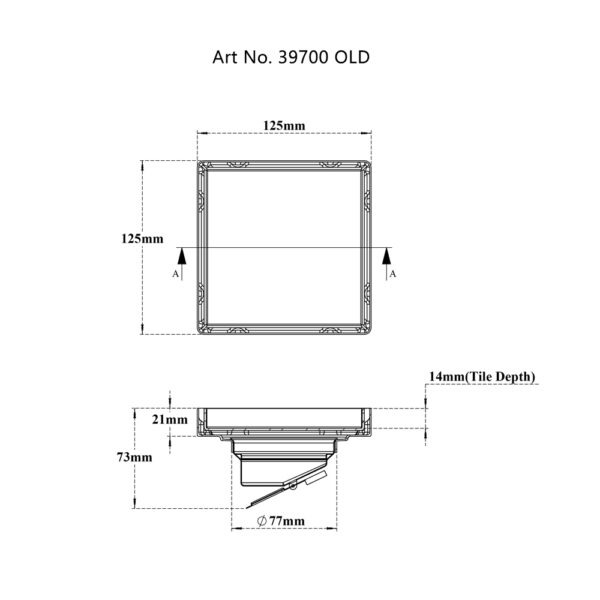 Tile/Marble Drain (old trap design)