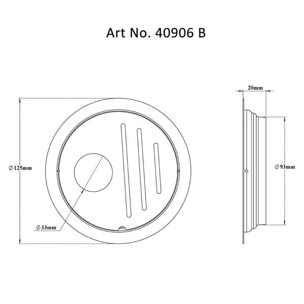 Drain Flat Round – Slotted