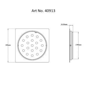 Drain Flat with Frame