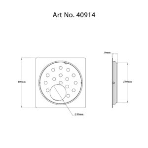 Drain Flat with Frame