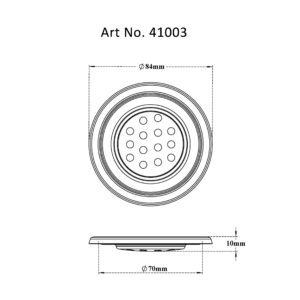 Drain Round with Frame